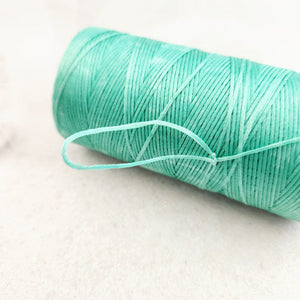 Light Green Waxed Polyester Macrame Cord Roll