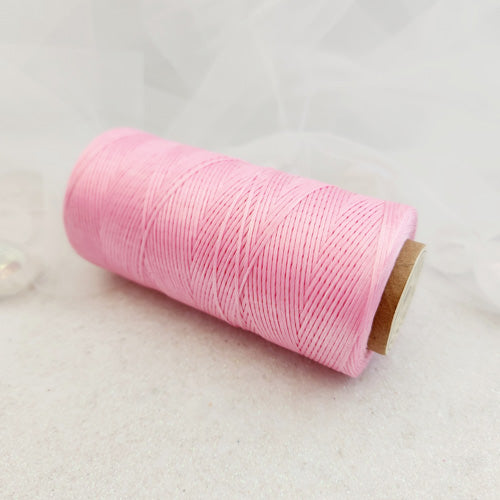 Pink Waxed Polyester Macrame Cord Roll (approx. 0.8mm x 260metres)