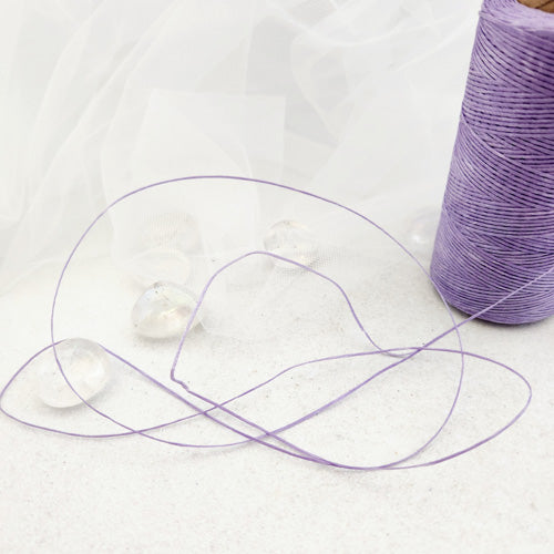 Lilac Waxed Polyester Macrame Cord (approx. 0.8mm x 1metre)