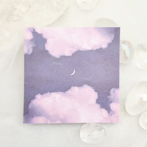 Pretty Night Sky Sticky Note Pad (approx. 8x8cm. approx. 80 notes)
