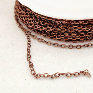 Bronze Coloured Brass Cable Chain Rol