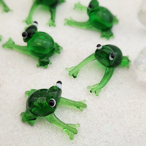 Tiny Handmade Glass Frog