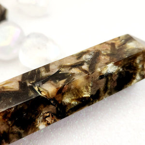 Tourmaline, Mica & Feldspar Polished Point