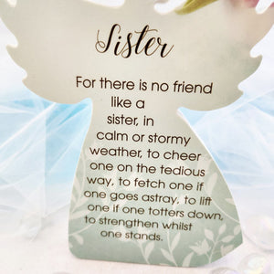 Sister No Friend Like A Sister Angel Plaque