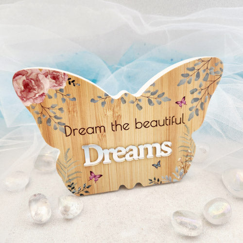 Dreams Butterfly Plaque (approx. 8x10cm)