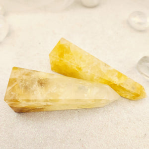 Golden Quartz Obelisk