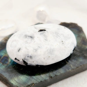 Moonstone with Inclusions Palm Stone
