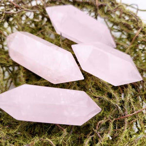 Rose Quartz Double Terminated Polished Wand