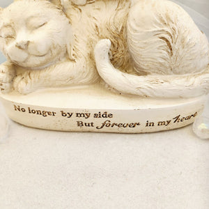 No Longer By My Side Cat with Halo Solar Memorial