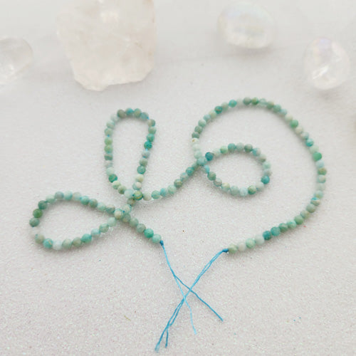 Amazonite Faceted Bead Strand (approx. 140x3mm beads)