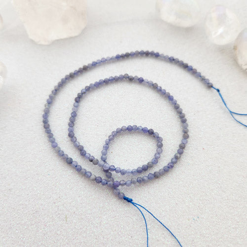 Tanzanite Faceted Bead Strand (approx. 140 x 3mm beads)