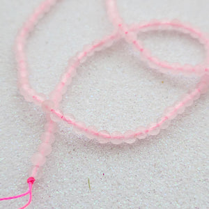 Rose Quartz Faceted Bead Strand