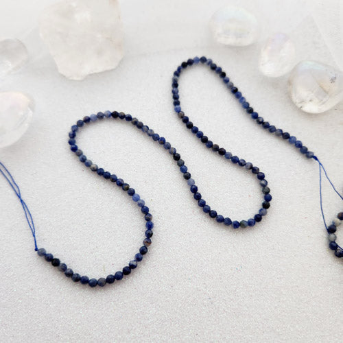 Sodalite Faceted Bead Strand (approx. 130 x 3mm beads)