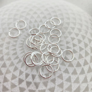 Silver Coloured Iron Open Jump Rings Pack