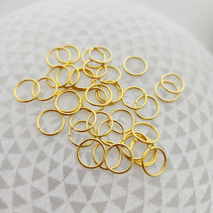 Gold Coloured Iron Open Jump Rings