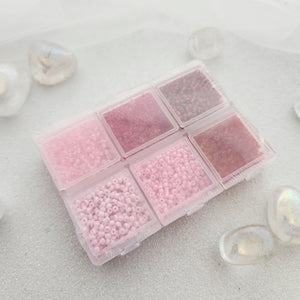 Shades of Pink Glass Seed Beads