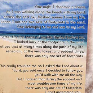 Footprints in the Sand Wall Art