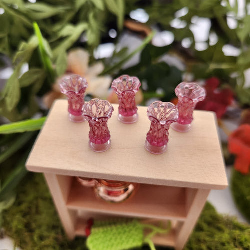 Fairy Garden/Dolls House Tiny Pink Vase (approx. 1.5x1cm)