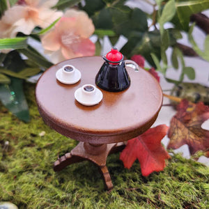Fairy Garden/Dolls House Tiny Coffee Percolator & Cups Set