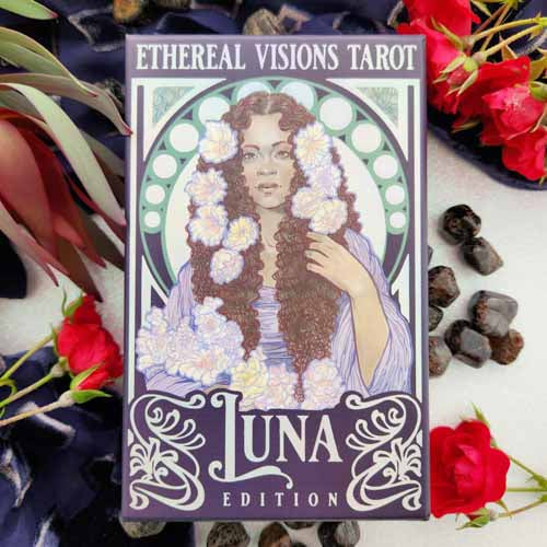 Ethereal Visions Illuminated Tarot Deck - Luna Edition (with Guide Book)