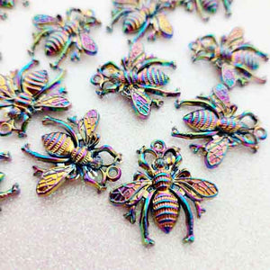 Rainbow Bee Charm/Pendant