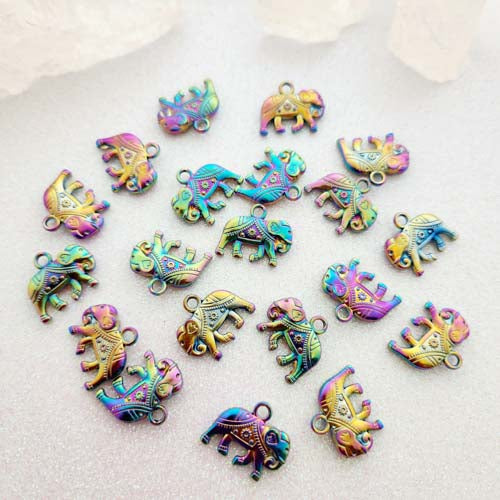 Rainbow Elephant Charm/Pendant