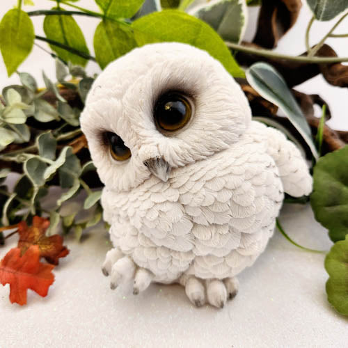 Cute Snow Owl (approx. 12x12cm)