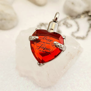 Always on My Mind Forever in My Heart Keepsake Pendant with Chain