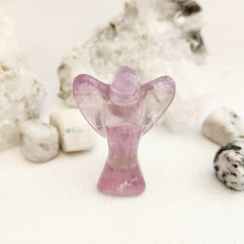 Pale Purple Fluorite Angel (approx. 5x3.6cm)