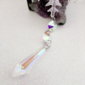 Snowflake & Dart Hanging Prism