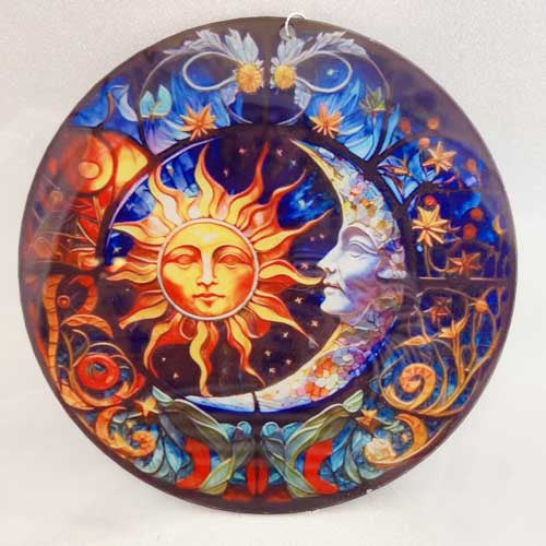 Hanging Sun and Moon Suncatcher (resin)