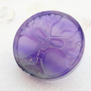 Purple Fluorite Skull Tree of Life Disk