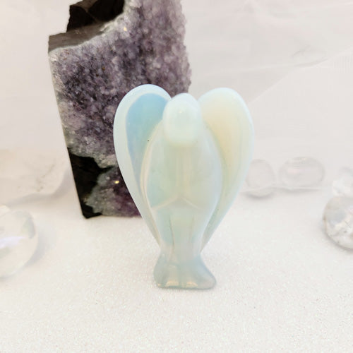 Opalite Angel (man made. assorted. approx. 7.6x4.4cm)