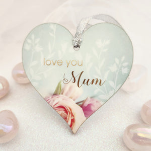 Love You Mum Hanging Heart