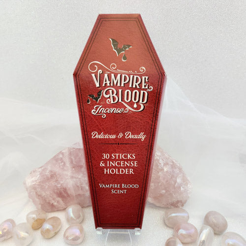 Vampire Blood Incense Sticks and Coffin Holder (pack of 30)