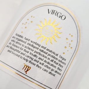 Virgo Sandalwood & Patchouli Gemstone Glass Candle