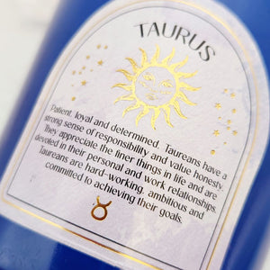 Taurus Amber & Vanilla Gemstone Glass Candle
