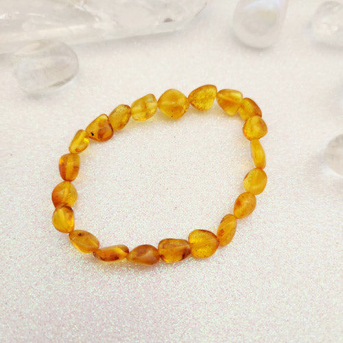 Baltic Amber Nugget Bracelet (assorted. adult)