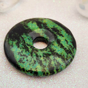 Zoisite Donut Pendant