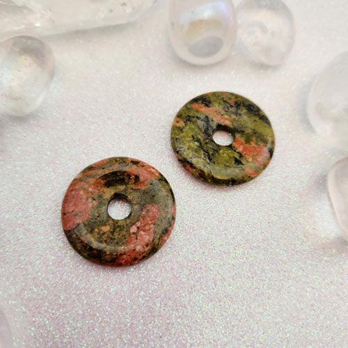 Unakite Donut Pendant (assorted)