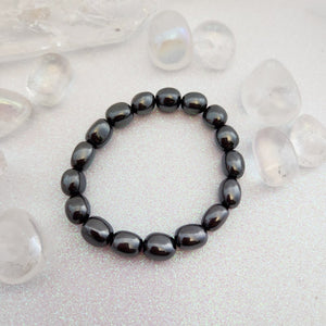 Non-Magnetic Hematite Nugget Bracelet