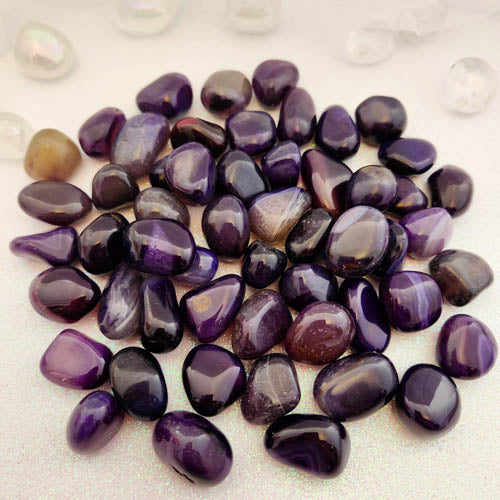 Purple Dyed Agate Tumble (assorted)