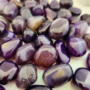 Purple Dyed Agate Tumble