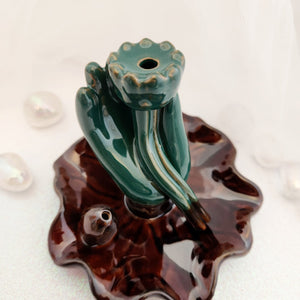 Lotus Hands Backflow Incense Burner