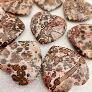 Leopardskin Jasper Heart (assorted. approx 3.5-3.9x3.5-4cm)