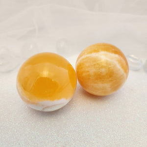 Orange Calcite Sphere