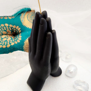 Black Namaste Hands Incense Holder