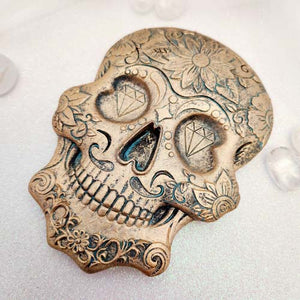 Skull Antique Look Incense Burner