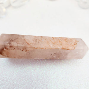 Hematoid Rose Quartz aka Sacred Heart Polished Point