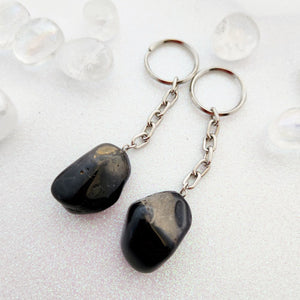 Onyx Tumbled Keyring